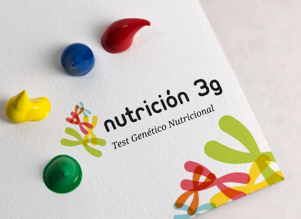 folleto y logotipo para test genético